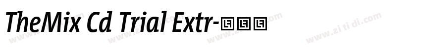TheMix Cd Trial Extr字体转换